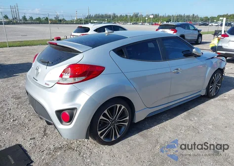 2016 Hyundai Veloster Turbo из США, поврежденный, VIN KMHTC6AE4GU303847
